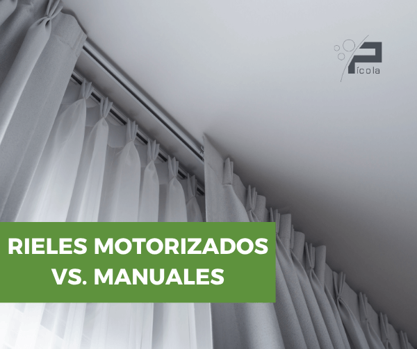 riel motorizado vs riel manual
