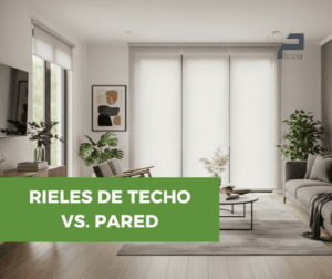 riel de techo vs riel de pared