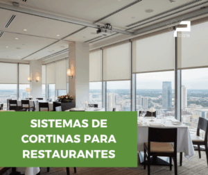 Sistemas profesionales de cortinas y rieles automatizados para restaurantes