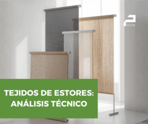 Tejidos tecnicos para estores screen opacos y blackout con diferentes texturas